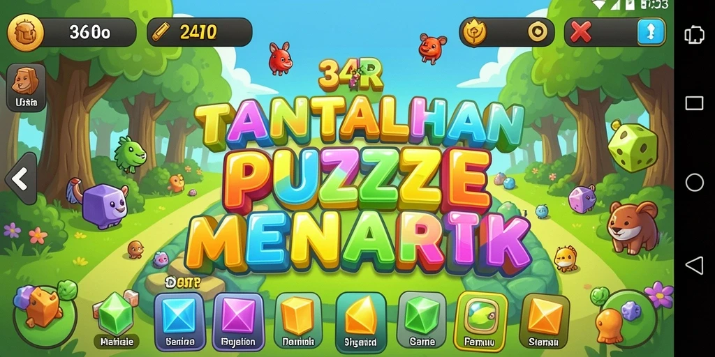 Screenshot gameplay 34R dengan tantangan Puzzle yang menarik.