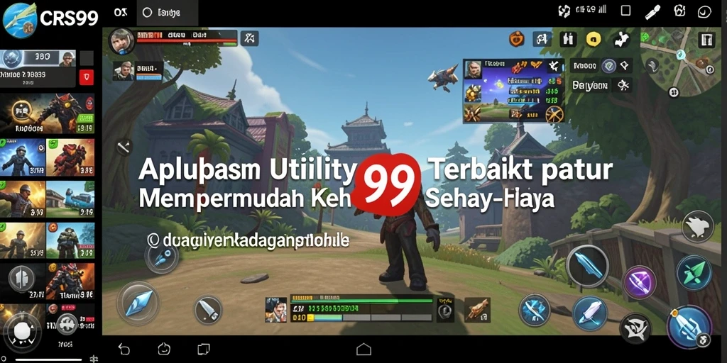 Screenshot utama CRS99 menampilkan antarmuka aplikasi yang sederhana dan fungsional.