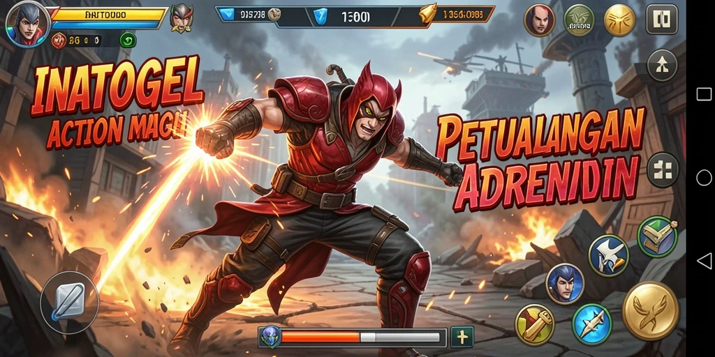 Tangkapan layar gameplay INATOGEL yang menampilkan aksi mendebarkan.