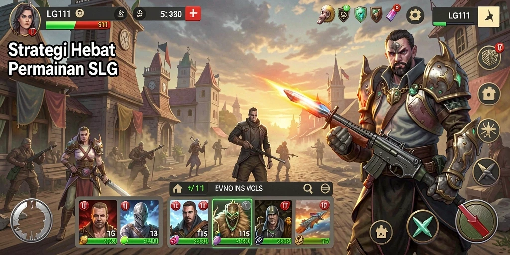 Tampilan gameplay seru dan tantangan strategi dari LG111.