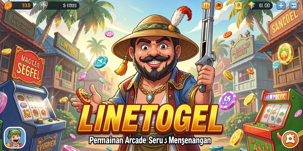 Tampilan gameplay seru dari LINETOGEL yang penuh warna.