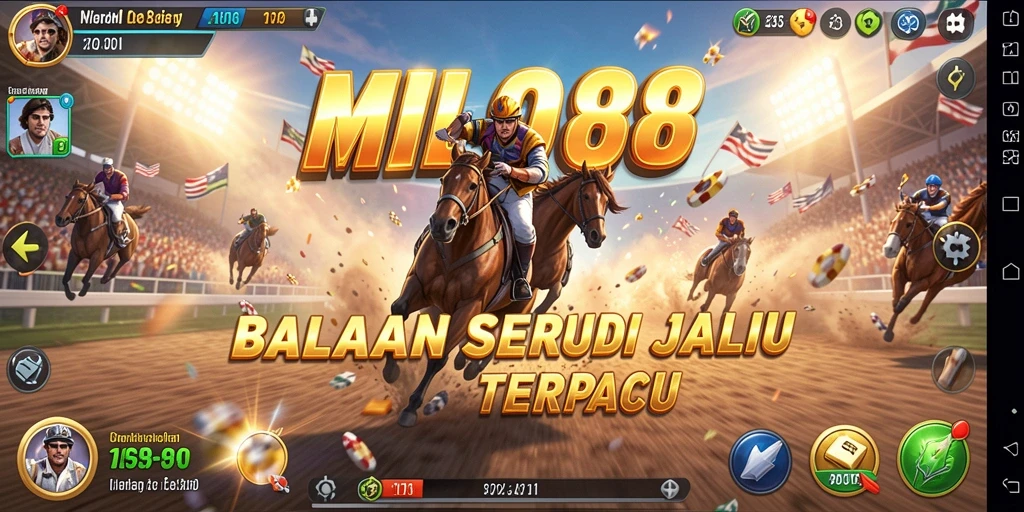 Tampilan gameplay Racing yang memukau dan menegangkan di MILO88.