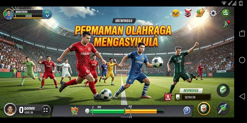 Tangkapan layar gameplay MKWIN666 yang penuh aksi olahraga.