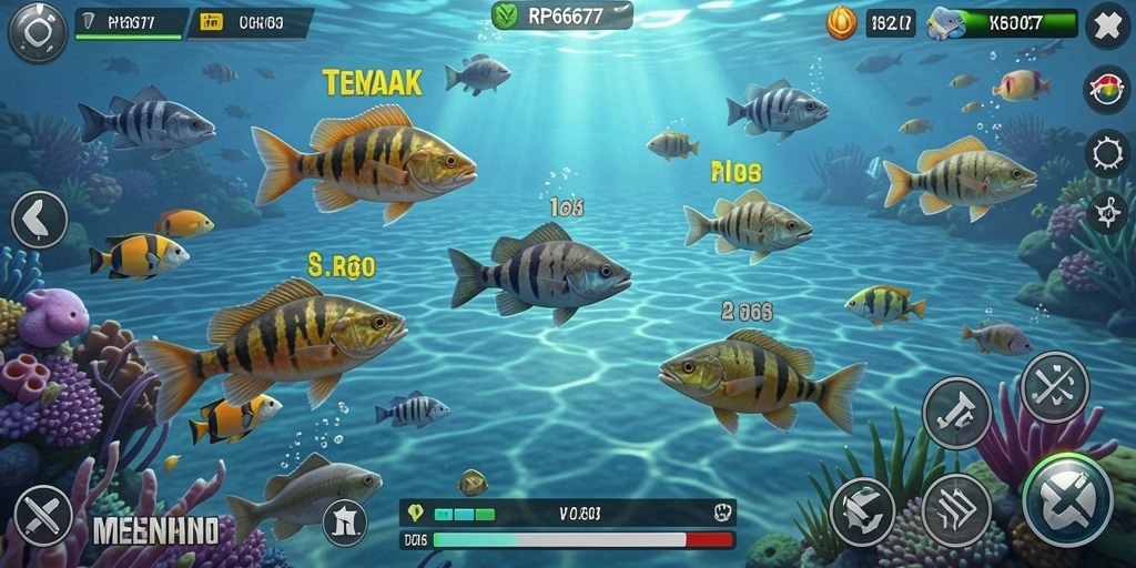 Tampilan gameplay Tembak Ikan yang menakjubkan di RP6677.