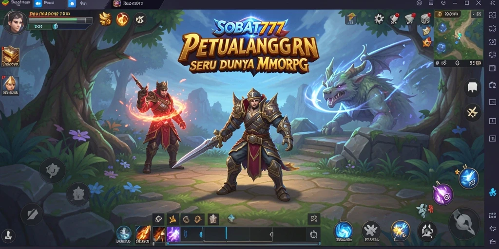 Tampilan gameplay seru di dunia fantasi SOBAT777.
