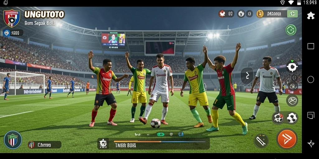 Menampilkan pengalaman gameplay sepak bola yang mendebarkan di UNGUTOTO.